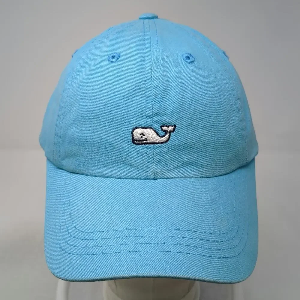 vineyard vines Baseball Cap Blue One Size Whale Logo Cotton Adjustable hat